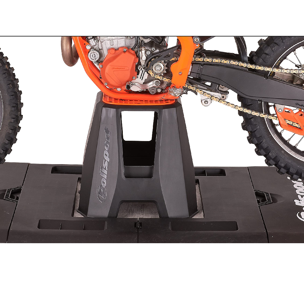 Stander moto Polisport Track cross enduro verde 4 Stander moto Polisport Track cross enduro verde - imagine 4