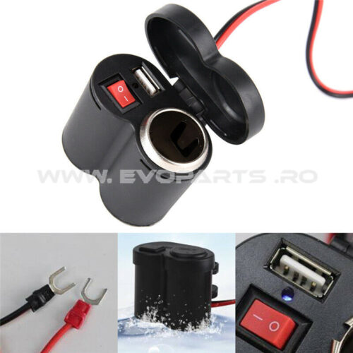 Priza Incarcare USB / BRICHETA Ghidon Moto Atv Waterproof