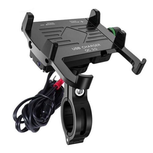 Suport Telefon Atv, Moto, Bicicleta, Strangere Manuala, Incarcare USB