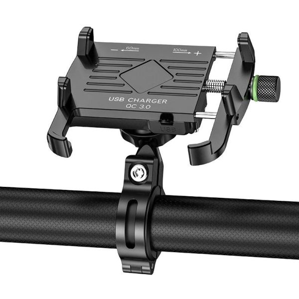 Suport Telefon Atv, Moto, Bicicleta, Strangere Manuala, Incarcare USB 4 Suport Telefon Atv, Moto, Bicicleta, Strangere Manuala, Incarcare USB - imagine 4
