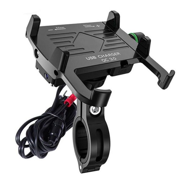 Suport Telefon Atv, Moto, Bicicleta, Strangere Manuala, Incarcare USB 1 Suport Telefon Atv, Moto, Bicicleta, Strangere Manuala, Incarcare USB