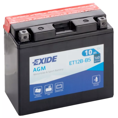 Baterie EXIDE AGM 12V 10AH (YT12B-BS) Fara Intretinere
