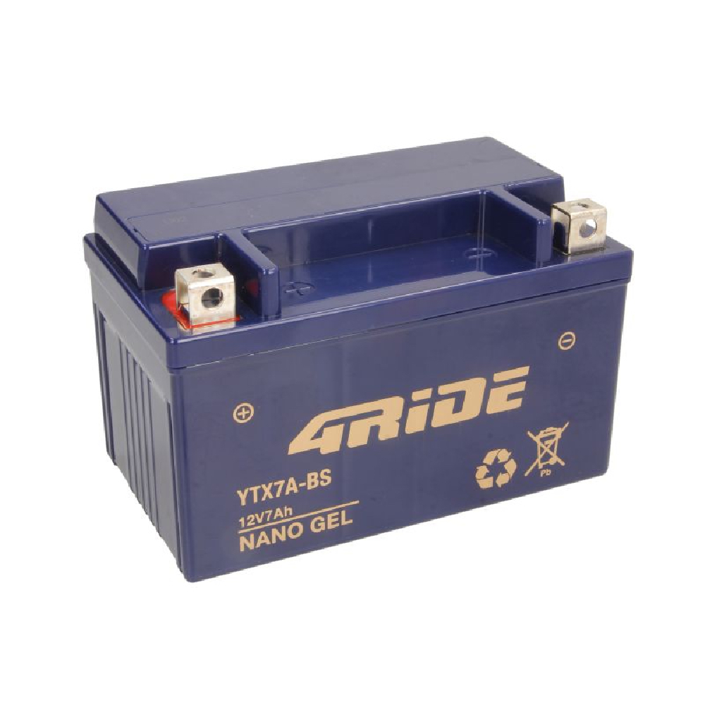 Baterie 4RIDE YTX7A-BS 4RIDE GEL Acumulator Moto 2 Baterie 4RIDE YTX7A-BS 4RIDE GEL Acumulator Moto - imagine 2