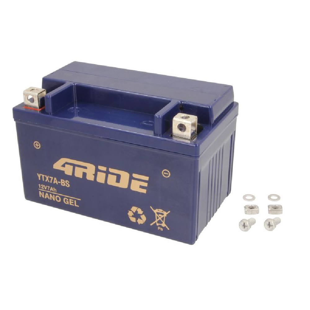 Baterie 4RIDE YTX7A-BS 4RIDE GEL Acumulator Moto 1 Baterie 4RIDE YTX7A-BS 4RIDE GEL Acumulator Moto