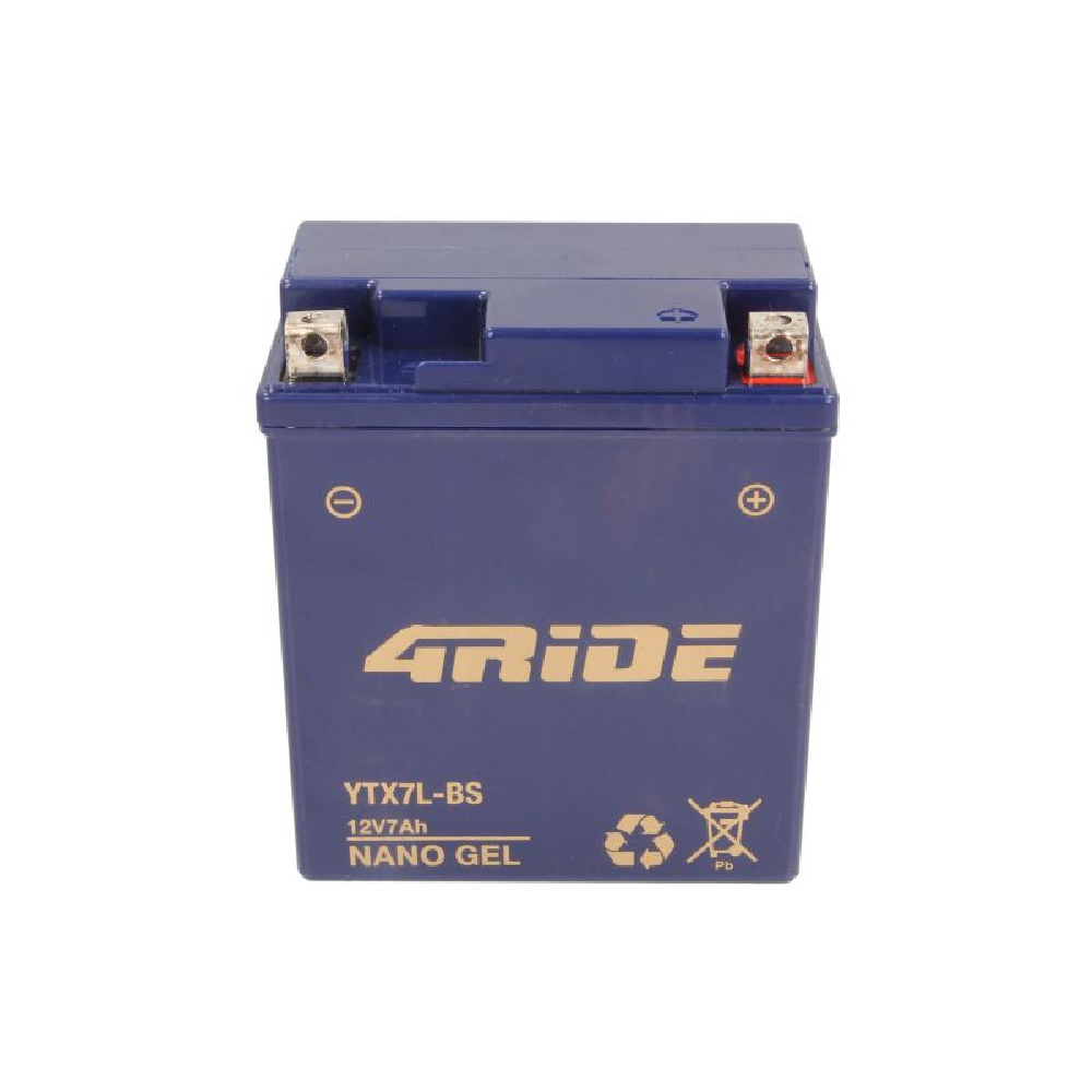 Baterie 4RIDE YTX7L-BS 4RIDE GEL Acumulator Moto 3 Baterie 4RIDE YTX7L-BS 4RIDE GEL Acumulator Moto - imagine 3