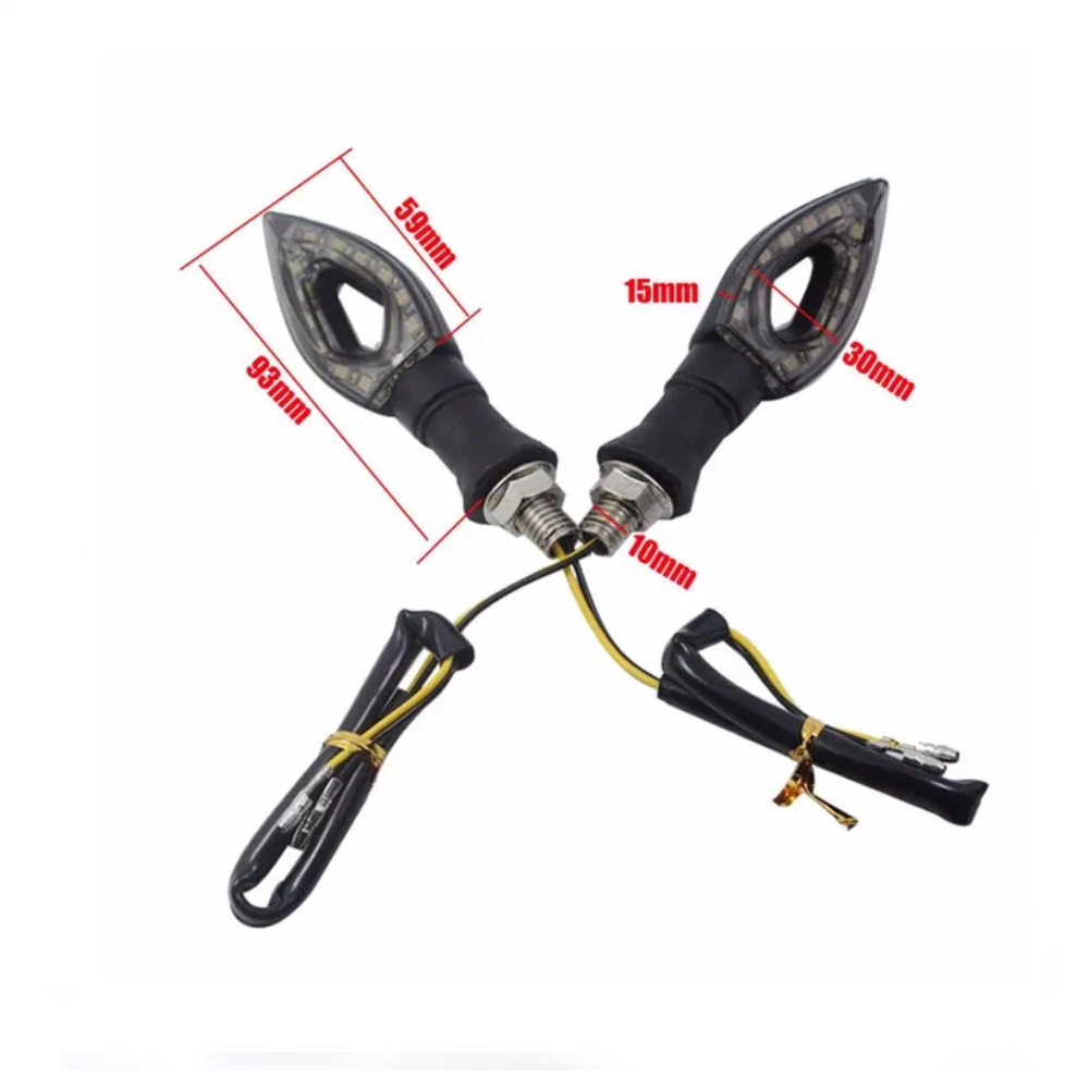 Set 2 Semnalizari Led Moto Atv Fumurii Negre Cross fata spate 9 Set 2 Semnalizari Led Moto Atv Fumurii Negre Cross fata spate - imagine 9