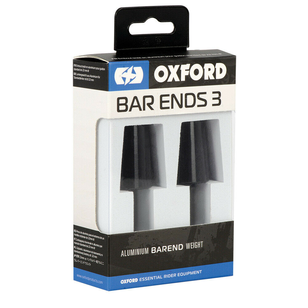 Set Capete Ghidon Moto Oxford Bar Ends 3 Aluminiu Negre 2 Set Capete Ghidon Moto Oxford Bar Ends 3 Aluminiu Negre - imagine 2