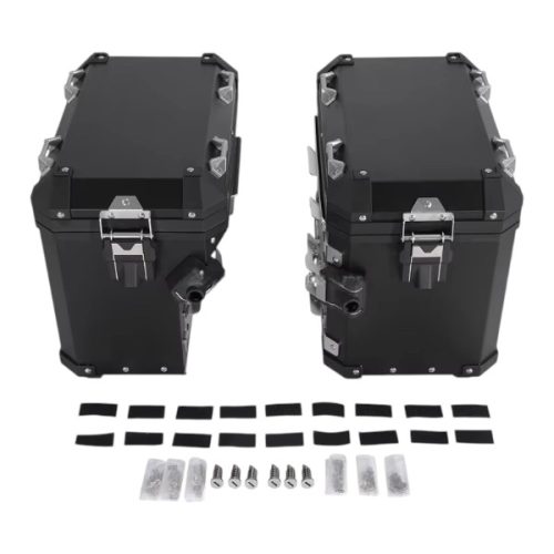 SET Cutii Genti Laterale Sidecase Aluminiu 48L pentru BMW GS R1200 R1250 F850 F900 A273BLACK