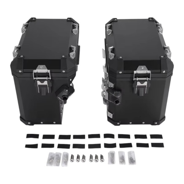 SET Cutii Genti Laterale Sidecase Aluminiu 48L pentru BMW GS R1200 R1250 F850 F900 A273BLACK 1 SET Cutii Genti Laterale Sidecase Aluminiu 48L pentru BMW GS R1200 R1250 F850 F900 A273BLACK